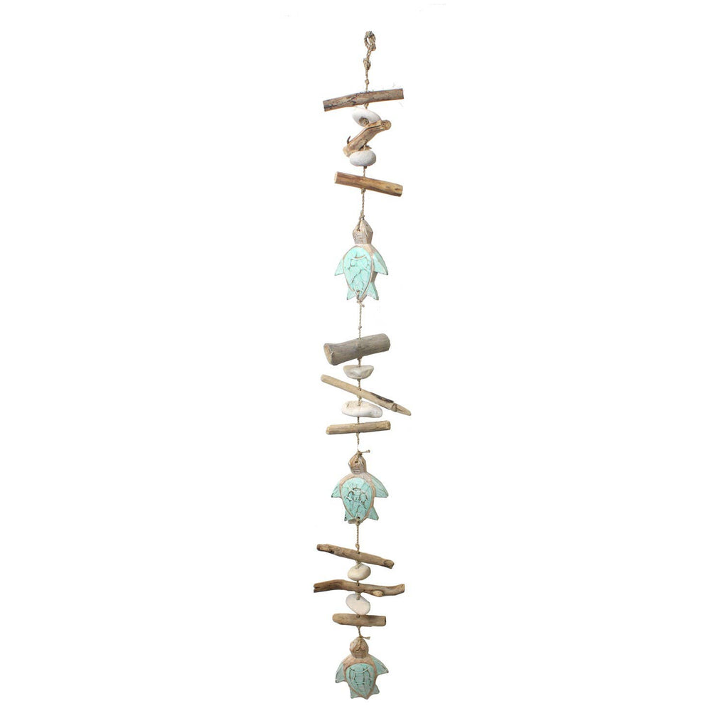 Turtle & Driftwood Decorative Drop