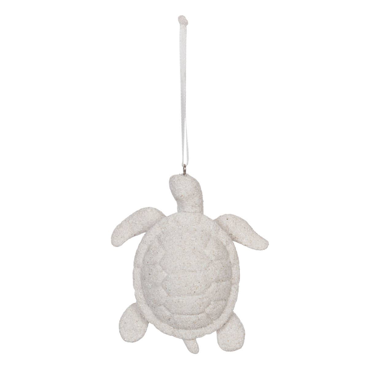 Christmas Sandy Sea Turtle Ornament