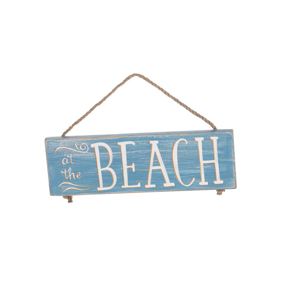 At The Beach Wood Wall Plaque