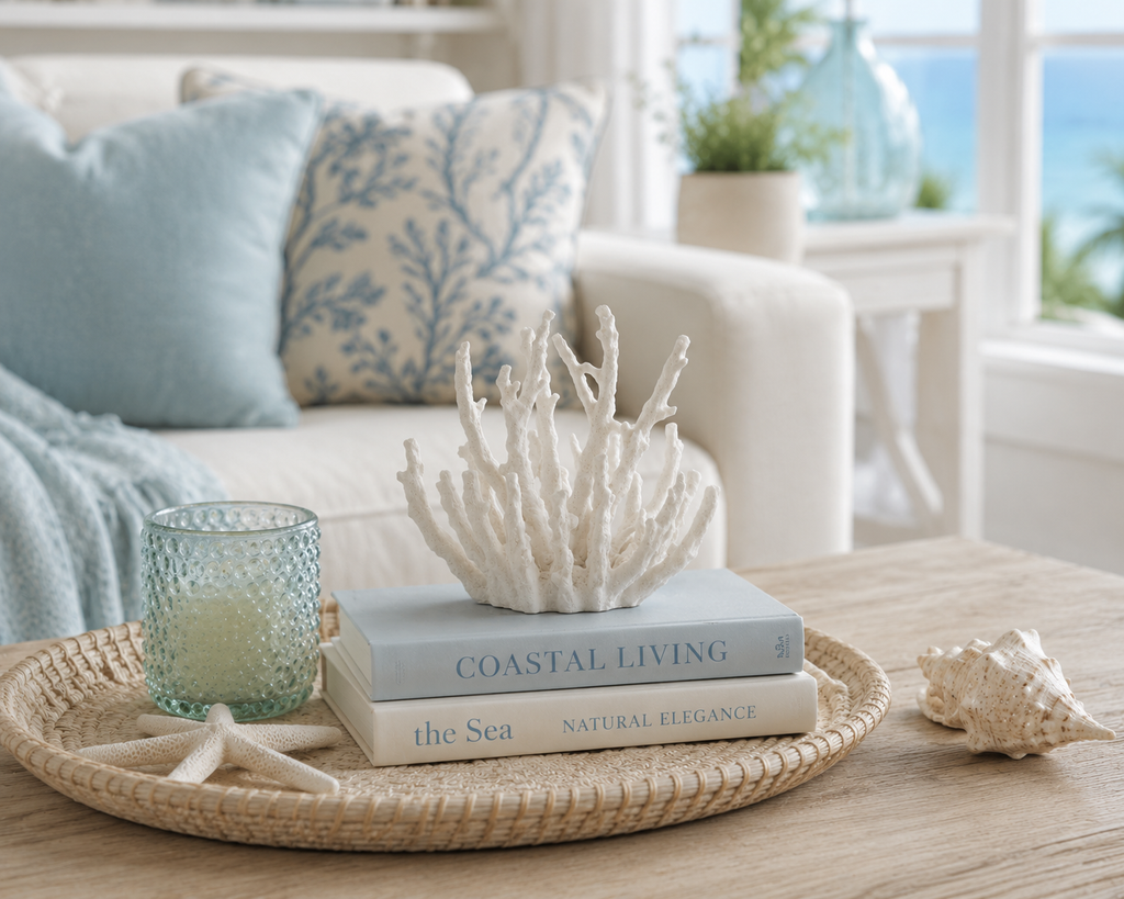 White Coral Decorative Figurine