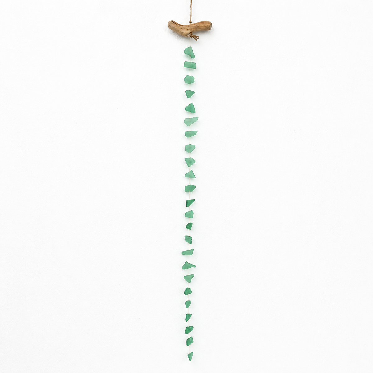 Hanging Long Sea Glass - Sea Green