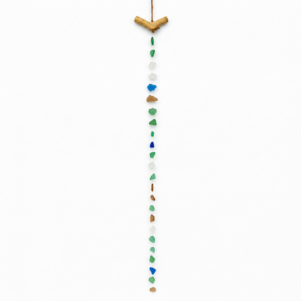 Hanging Long Sea Glass - Multi Color