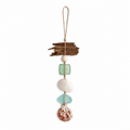 Hanging Sea Glass with Shell