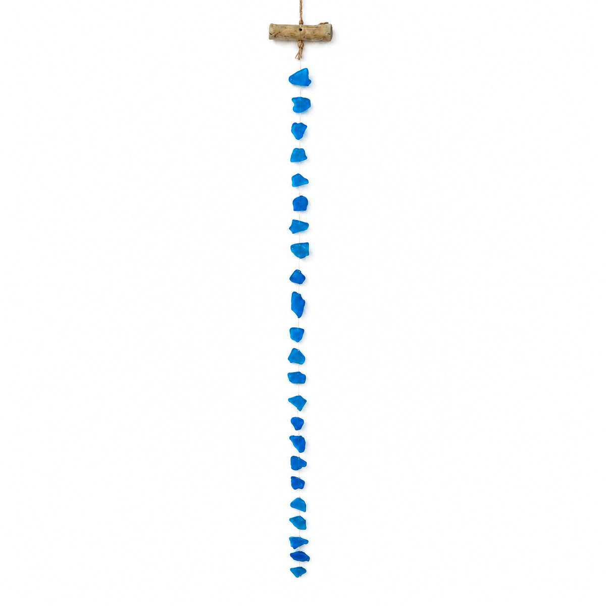 Hanging Sea Glass - Sea Blue