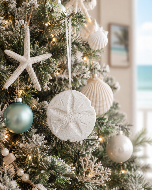 Christmas Sandy Sand Dollar Ornament