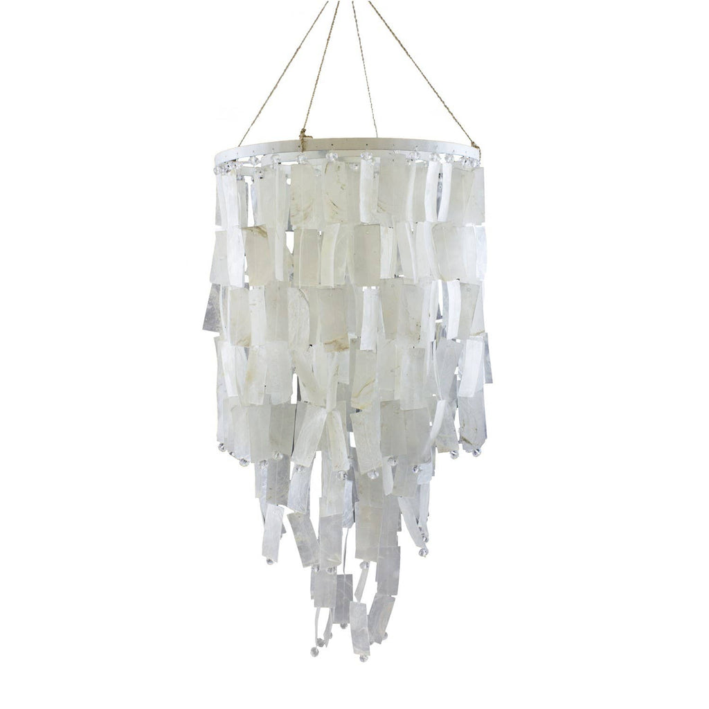 Large Rectangle Capiz Wind Chime