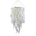 Large Rectangle Capiz Wind Chime